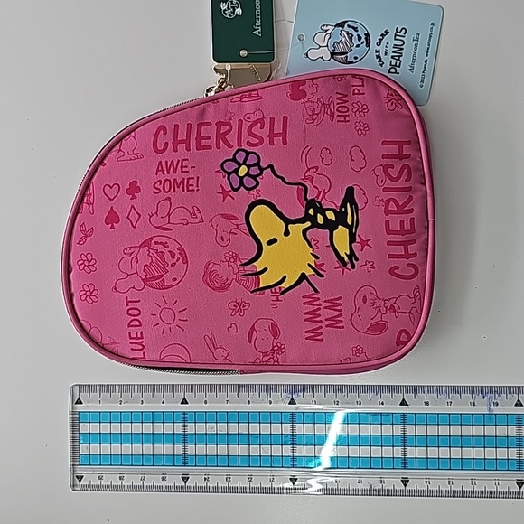 Afternoon tea X Snoopy Pink Pouch - Picture 2 of 3